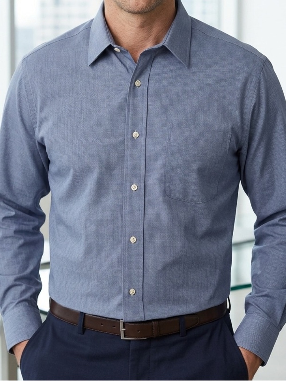 Kirkland Signature NWOT Long-Sleeve Dress Shirt